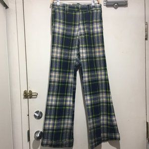 VINTAGE PLAID BELL BOTTOM PANTS SIZE 28